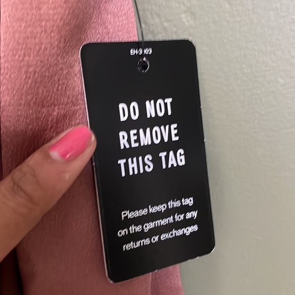 NWT Express Strapless Asymmetrical Hem Dress with knotted waist in size SMALL ! - Picture 6 of 9